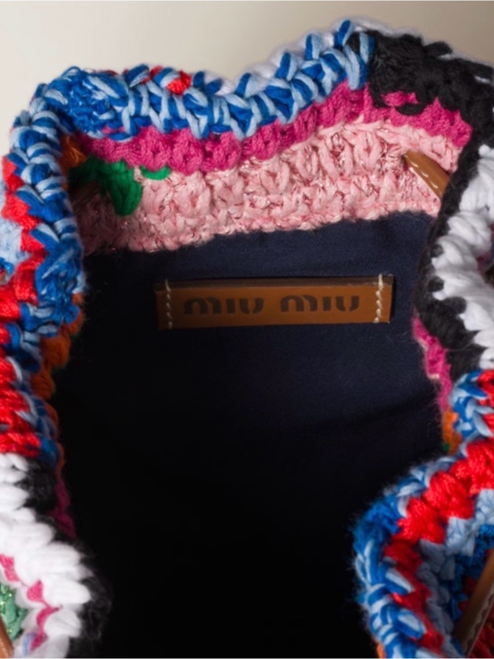 Miu Miu Crochet Bucket Bag - Picture 5 of 9